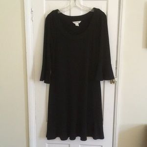 Black Flounce Dress